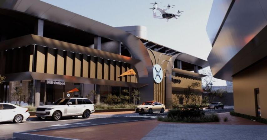 dubai-starts-construction-of-first-air-taxi-station-near-dxb
