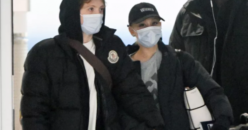 Ariana Grande and Ethan Slater: NYC Arrival and Broadway