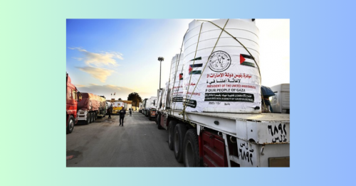 UAE Sends 14-Truck Convoy Through Rafah Border