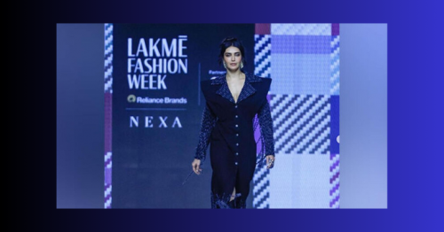  Karishma Tanna brings 70s glam at India's Lakme fashion