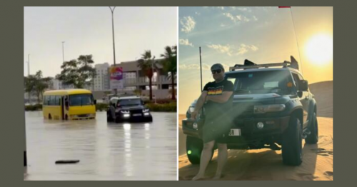 Dubai rains hero found! Meet expat who towed school bus,