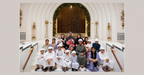 Sheikh Mohamed celebrates Eid Al Fitr with grandchildren,