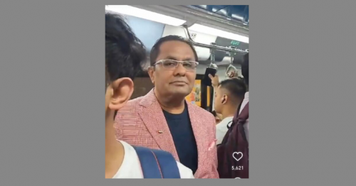  Dubai billionaire takes metro to go to office during heavy