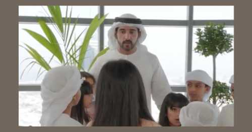 Sheikh Hamdan meets children who helped clean up Dubai