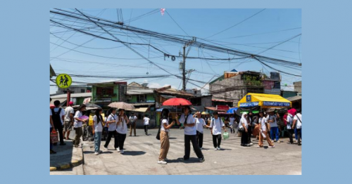 Philippine students suffer in wilting heat, thwarting