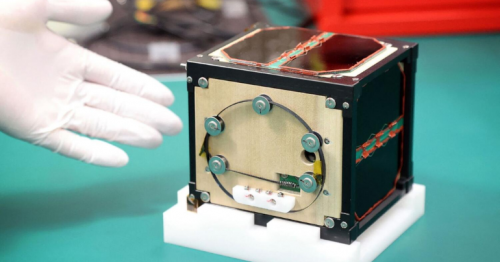 World's first wooden satellite built by Japanese
