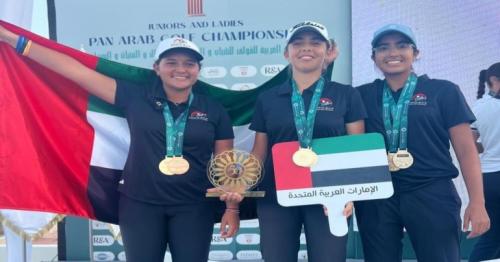 UAE U16 girls' team capture gold at Pan Arab Golf