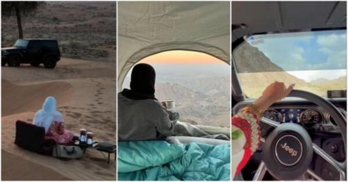 Solo women campers in UAE inspire winter adventures and