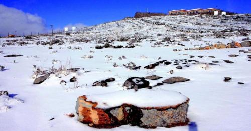 When snow covered RAK mountains on one of UAE coldest days