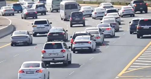 Multiple vehicles crash after stopping for minor accident