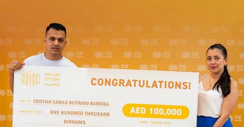 'Wife thought I won Dh100': UAE Lottery Dh100,000 winner