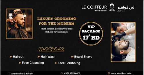  Le Coiffeur Bahrain VIP Package - Redefining Luxury Mens