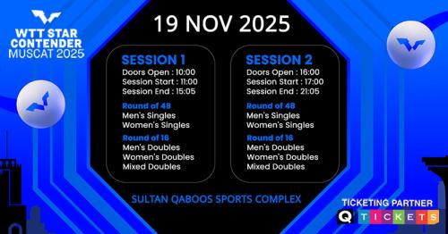 Experience the Thrill of WTT Star Contender Muscat 2025