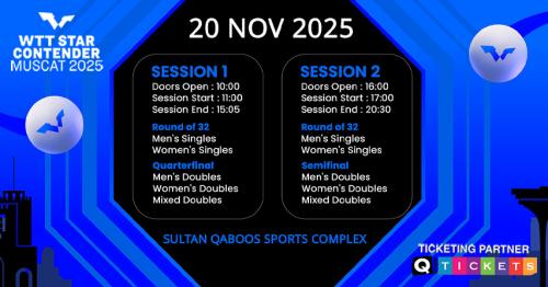 Experience the Thrill of WTT Star Contender Muscat 2025 