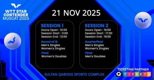 Experience the Grand Finale of WTT Star Contender in Muscat