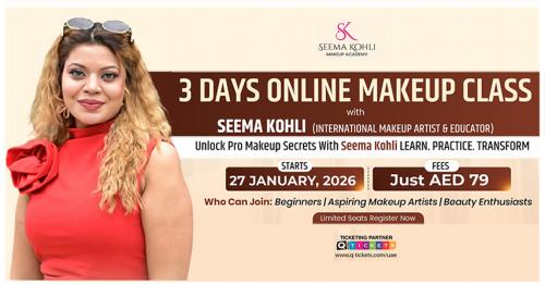Learn Professional Makeup in 3 Days – Live Online Class